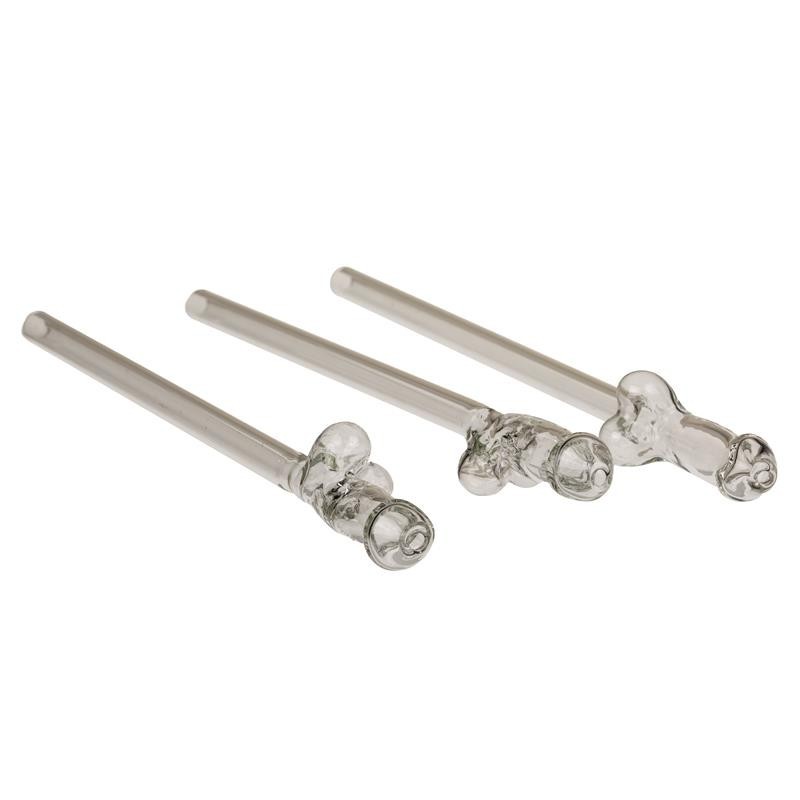 pailles en verre pénis avec nettoyeur