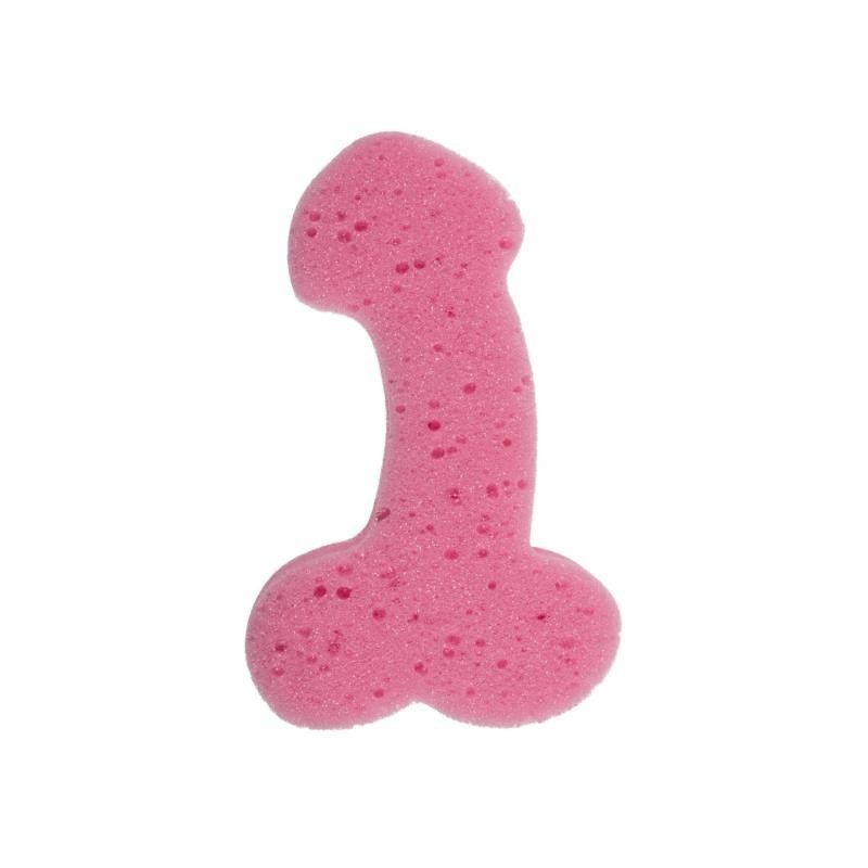 Esponge de bain forme pénis couleur aléatoire 1 unit