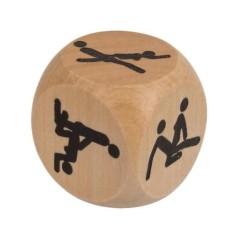 dès bois Kamasutra 3x3 cm 1 Unité