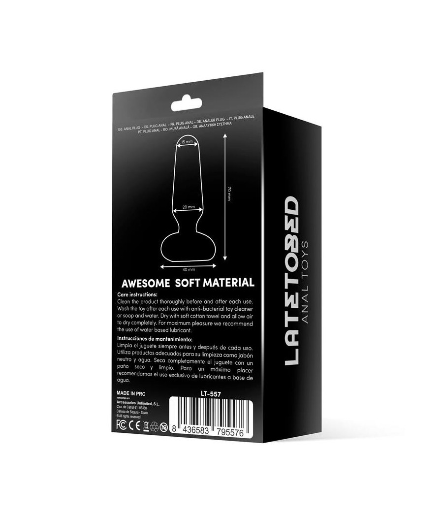 Doon Plug Anal en silicone Noir