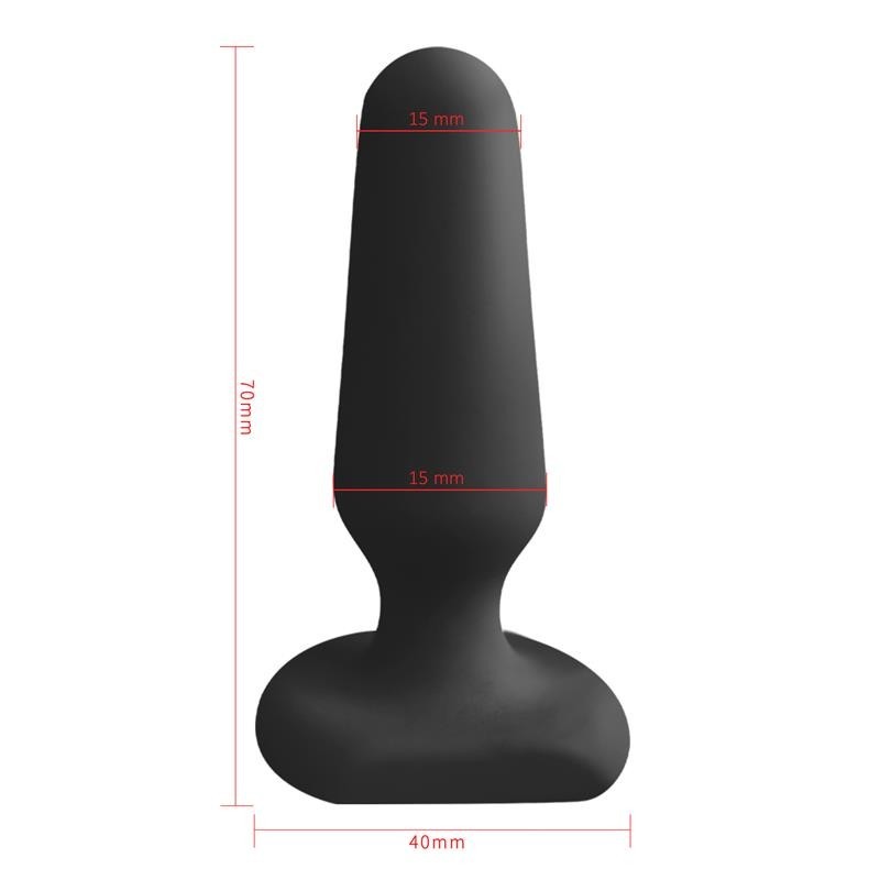Doon Plug Anal en silicone Noir