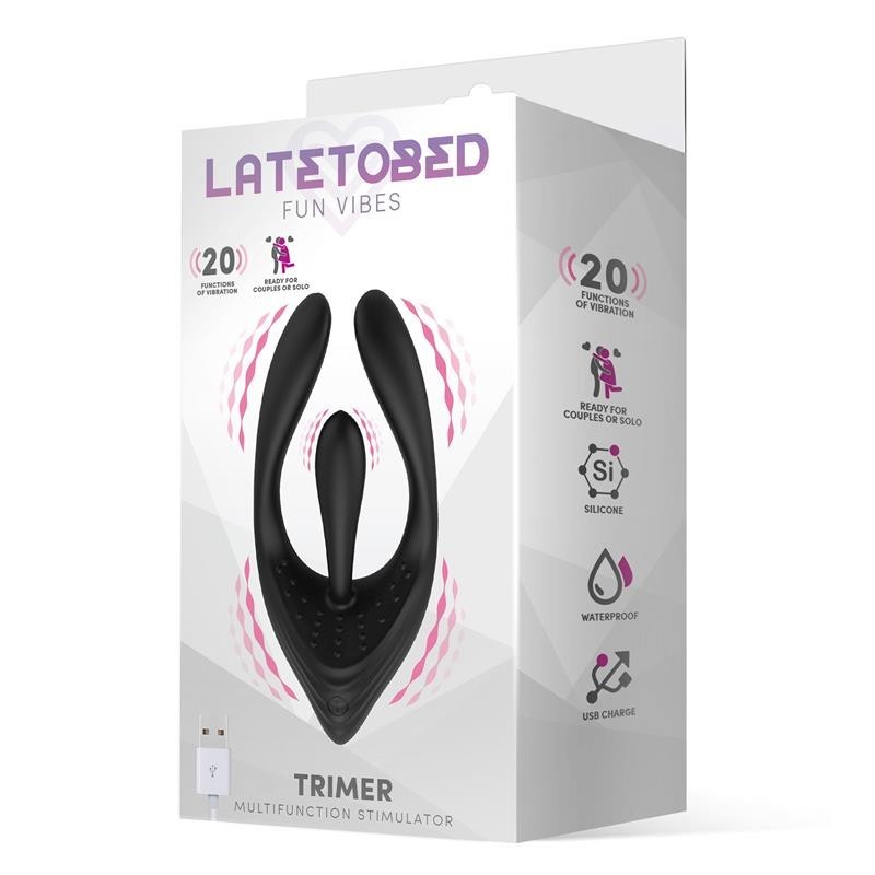 Trimer stimulateur 3 Motores Flexible USB silicone