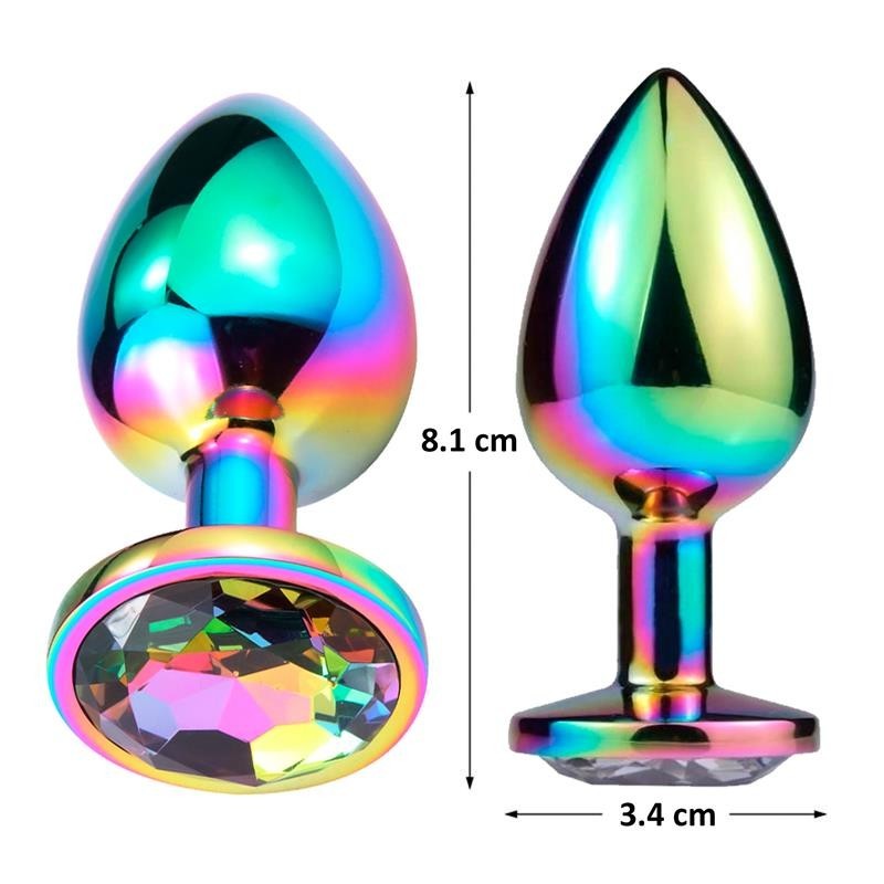 Space Journeet Plug Anal Multicouleure et pierre taille M