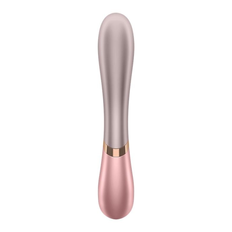 Hot Lover vibromasseur avec effet chaud avec APP Duo-rose