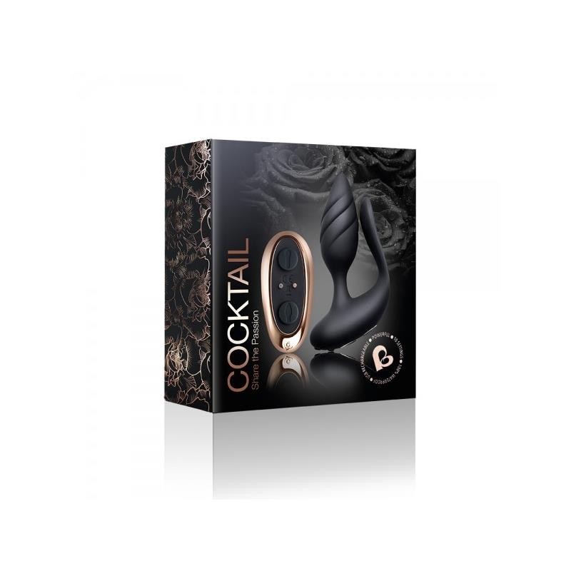 Stimulateur pour couples Cocktail télécommande noir