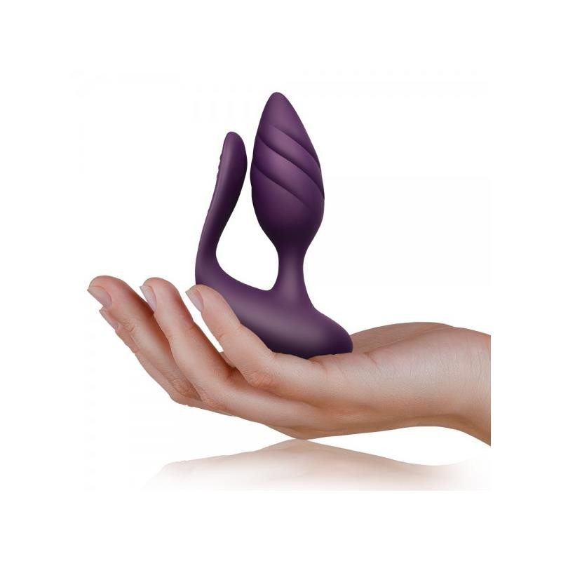 Stimulateur pour couples Cocktail télécommande pourpre