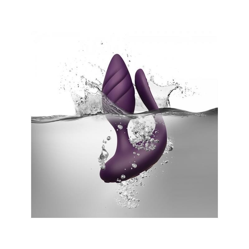 Stimulateur pour couples Cocktail télécommande pourpre