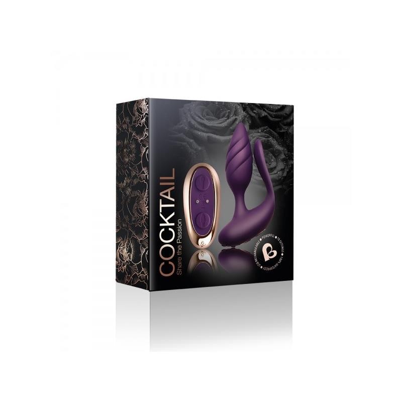 Stimulateur pour couples Cocktail télécommande pourpre