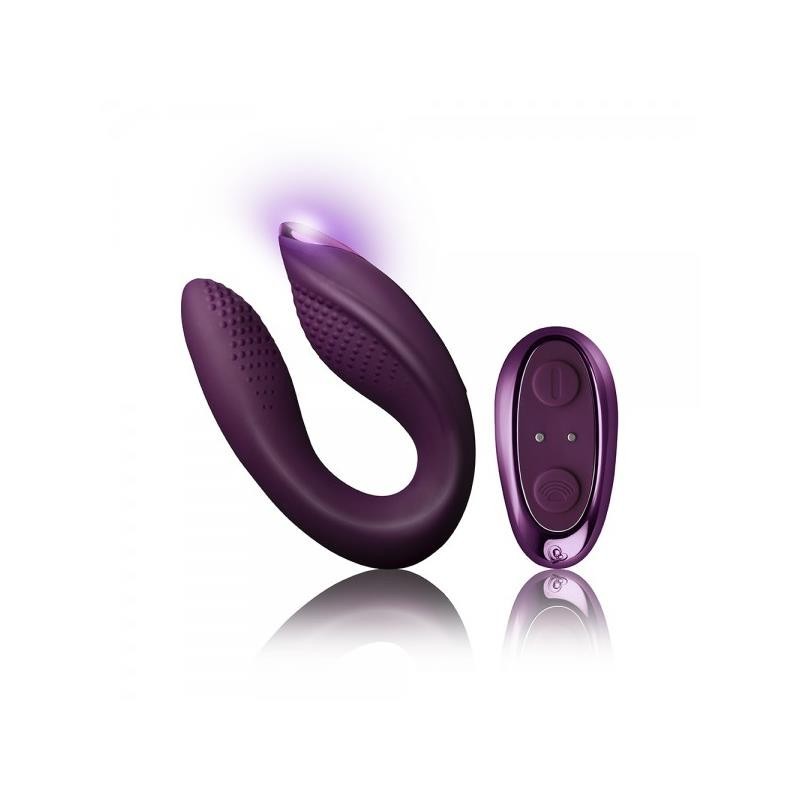 vibromasseur pour couples Rock-Chick Diva mauve