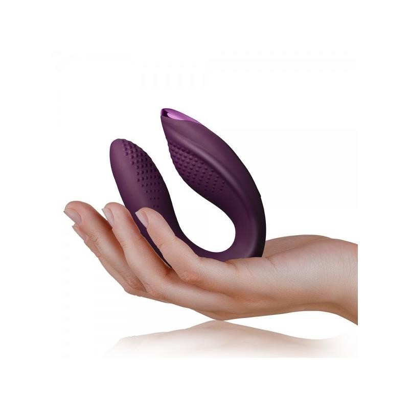 vibromasseur pour couples Rock-Chick Diva mauve