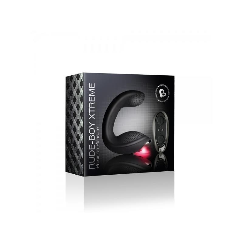 Stimulateur Prostatique Rude-Boy Xtreme télécommande noir