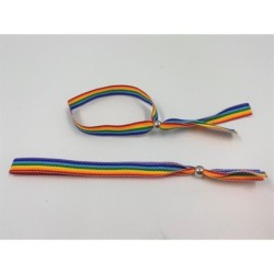 Bracelet reglable drapeau LGBT+