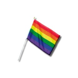 drapeau Petit avec drapeau LGBT+ 30 cm