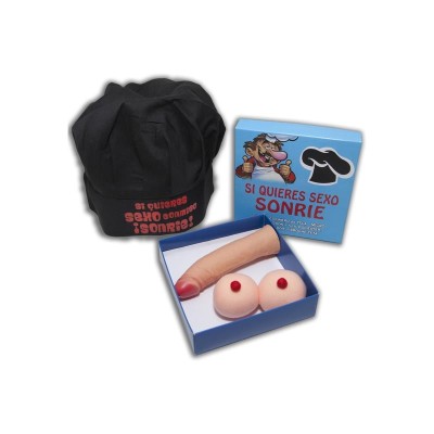 Set boite toque cuisinier, Broche tetine et stimulateur