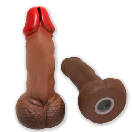 Hucha forme de pénis Marron 22,5 cm