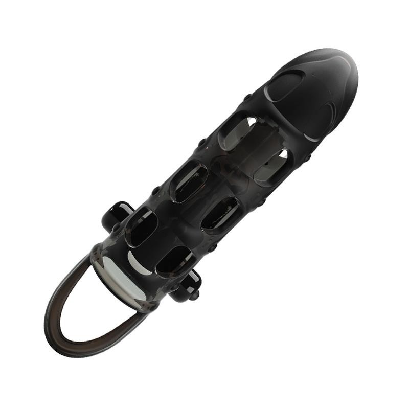 Fond de coupe à pénis vibrant +4 cm