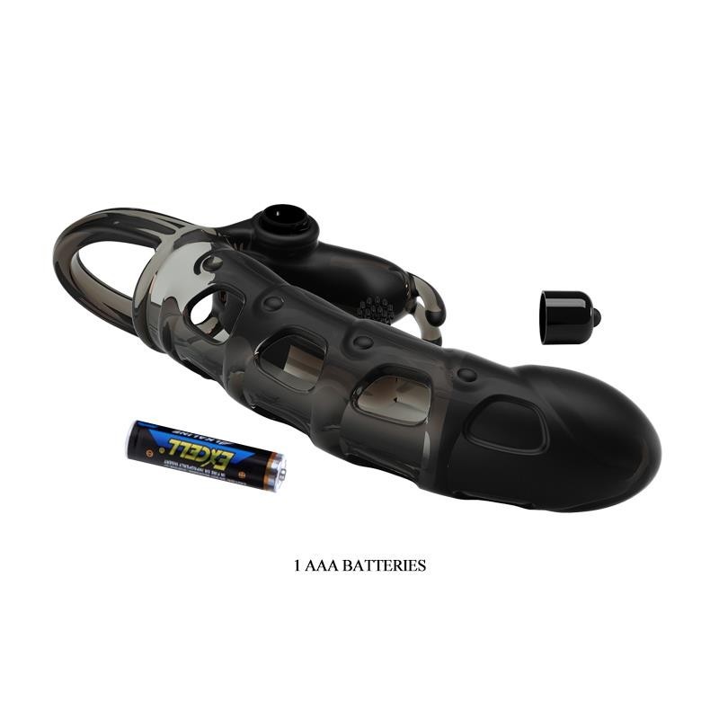 Fond de coupe à pénis vibrant +4 cm