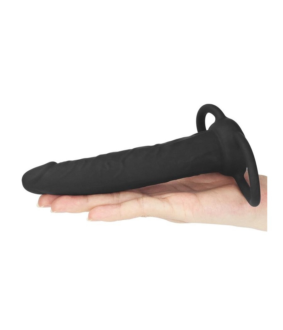Gode Anal avec Double Anneau noir