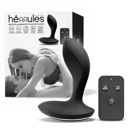 Masseur prostatique avec électrochocs et vibrations avec télécommande