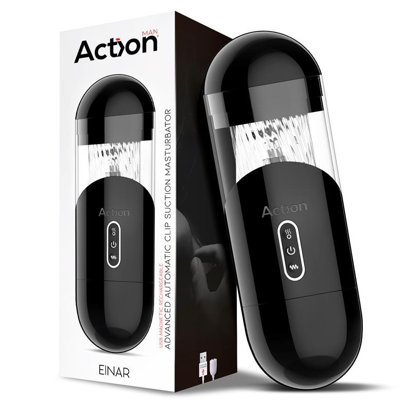 Einar masturbateur avancé Automatique Effet Succion et Vibration USB magnetique