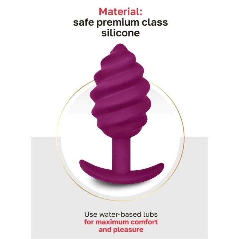 Plug Anal Gplug Twist2 Framboise Douce