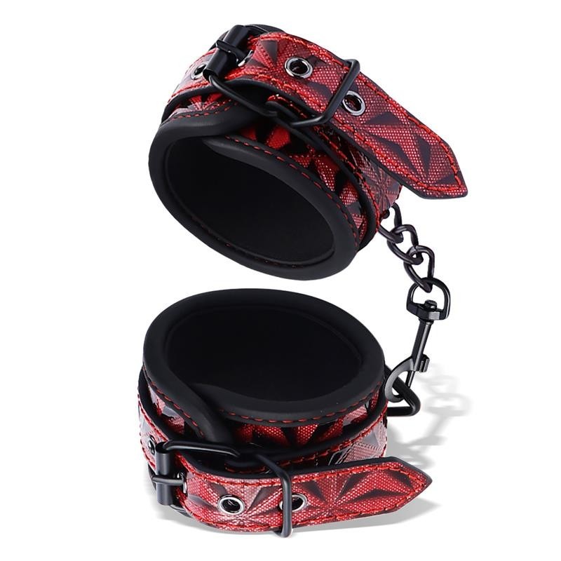 menottes pour cheville Acolchadas reglable Diamond cuir végan