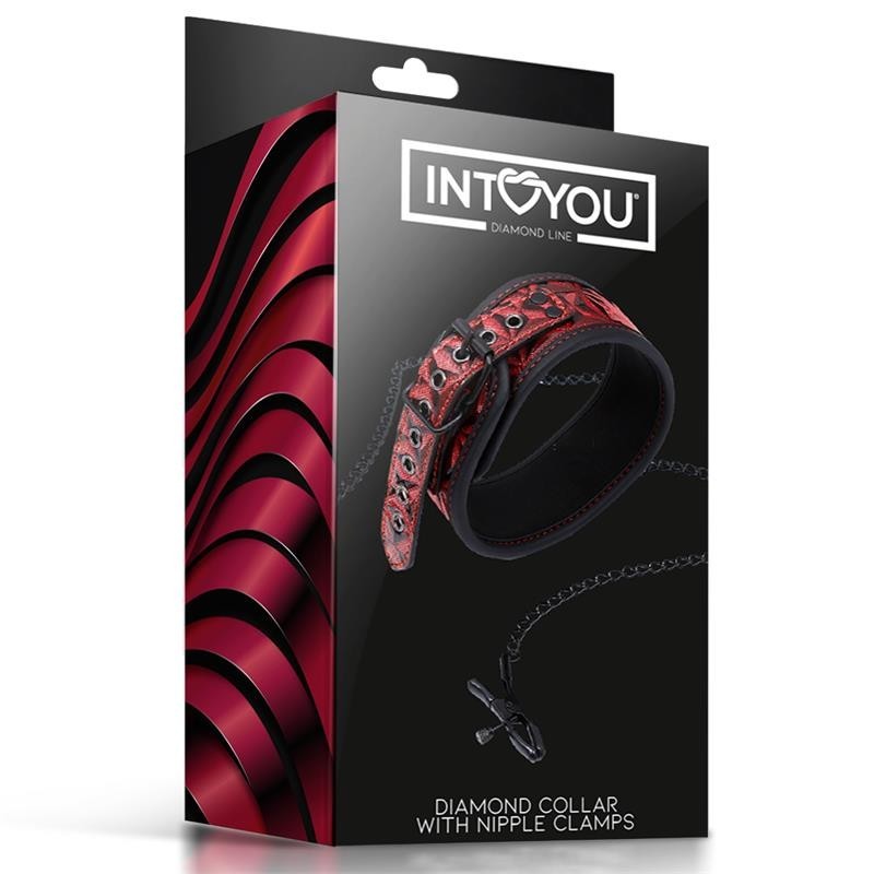 Collier avec pinces pour mamelons Diamond corp végan