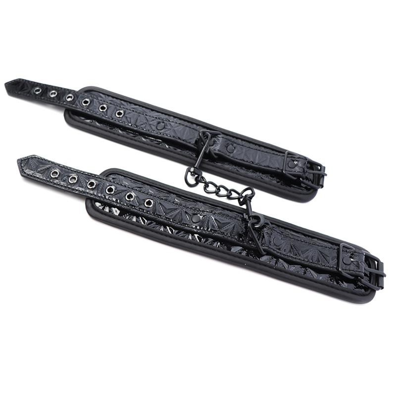 menottes pour poupé reglable Sapphire cuir végan