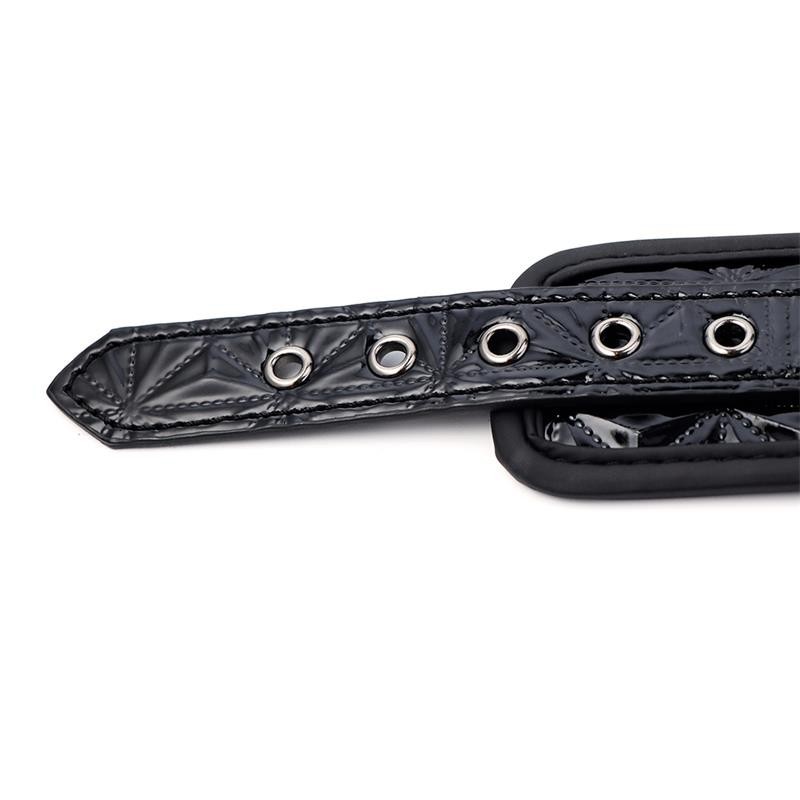 menottes pour cheville reglable Sapphire cuir végan