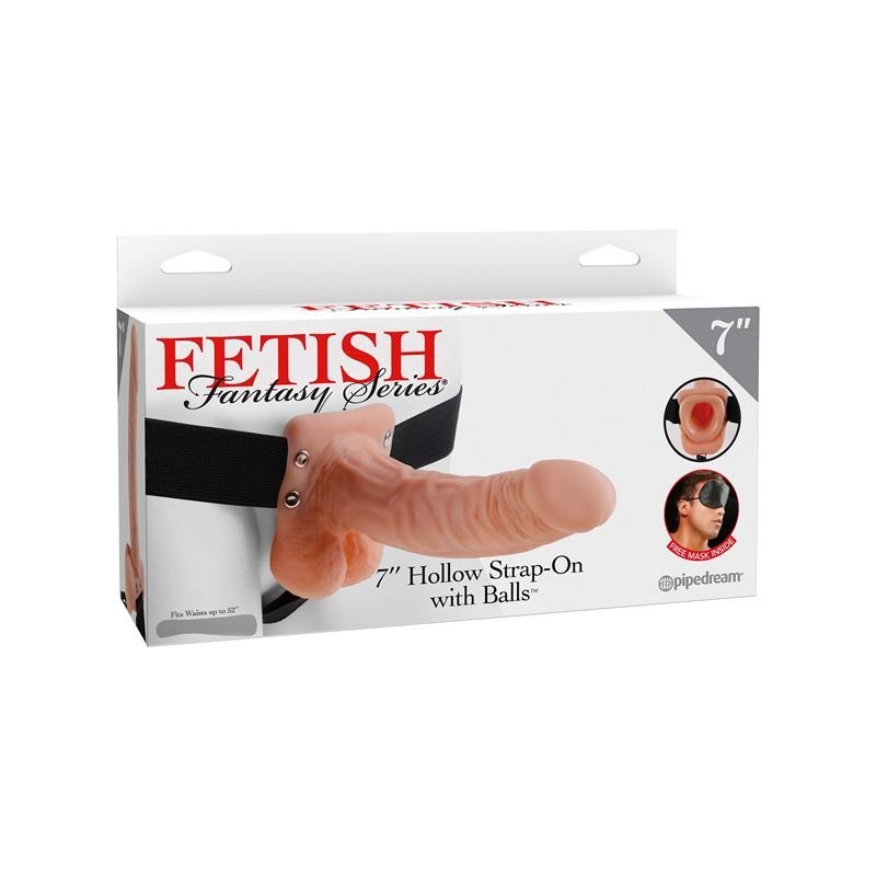 Série Fetish Fantaset harnais avec creux et testicules de 17,7 cm Couleur Naturel