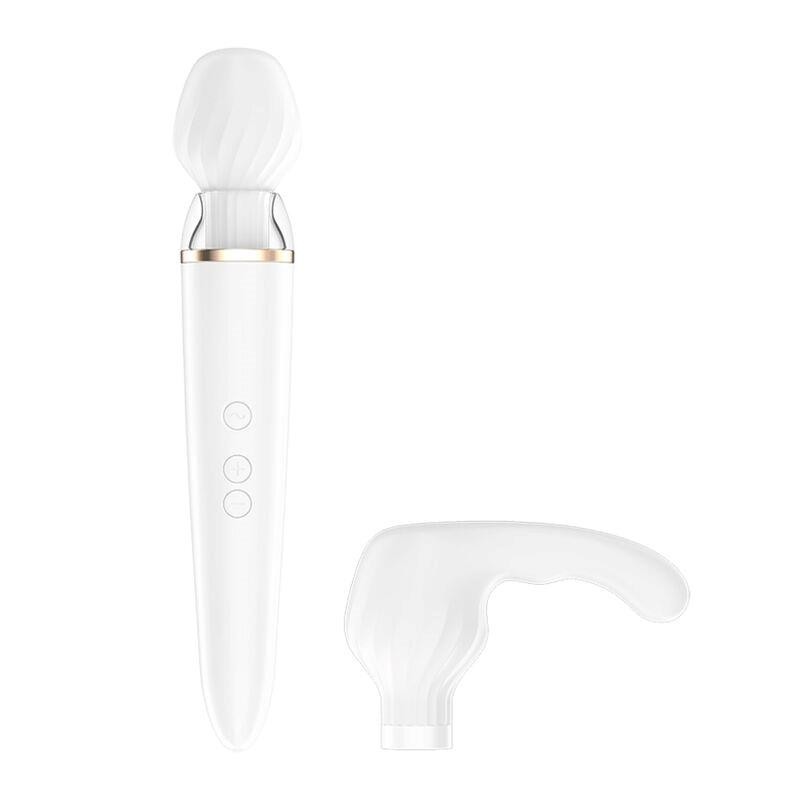 Vibromasseur Double Wand-er avec APP blanc