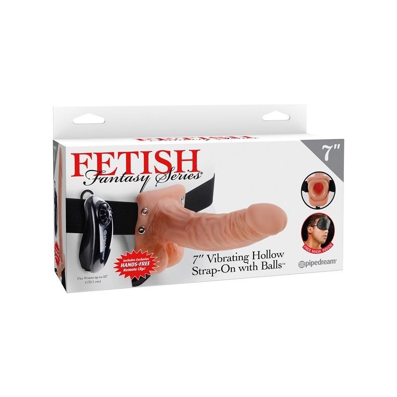 Fetish Fantaset Series harnais Vibromasseur de 17,7 cm avec corps et testicules couleur naturel