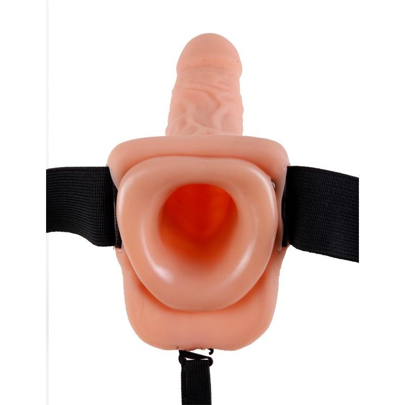 Fetish Fantaset Series harnais Vibromasseur de 17,7 cm avec corps et testicules couleur naturel