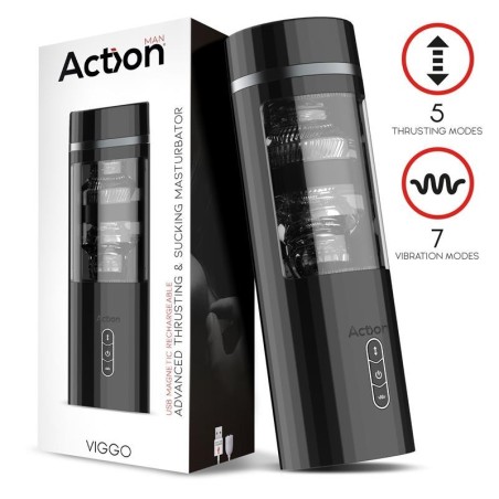 Viggo Masturbateur avancé va-et-vient et Succión