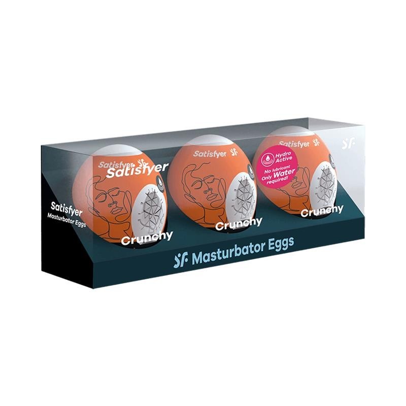 Set 3 oeuf masturbateur Modele Crunchy