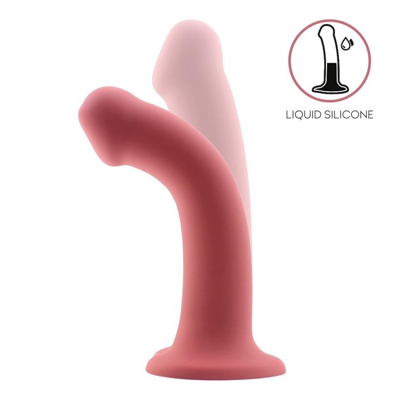 Gode rebondissant silicone liquide Hiper Flexible 7 - 18 cm taille M Bordeaux