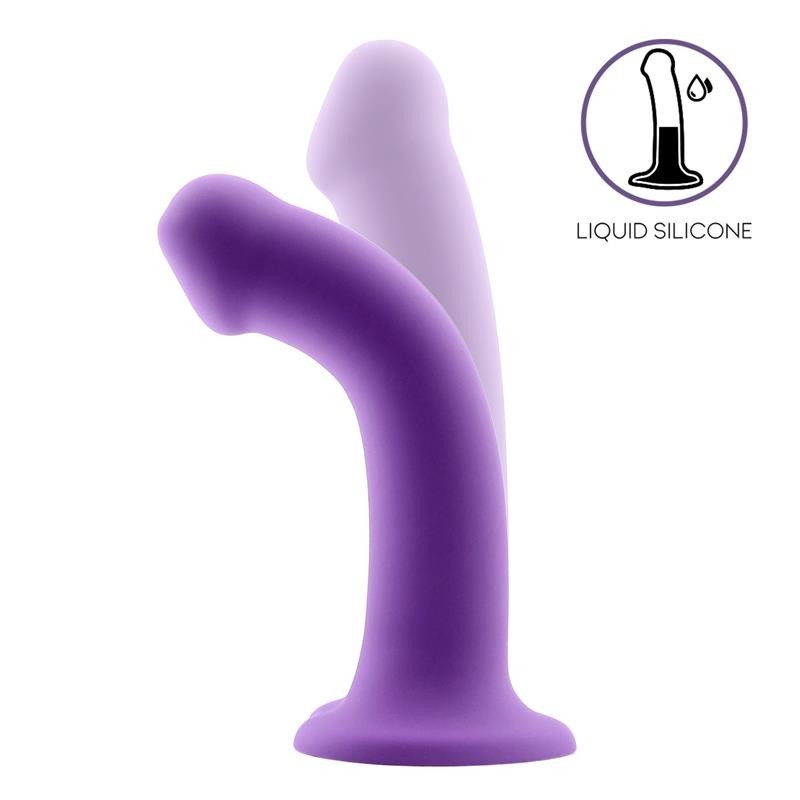 Gode rebondissant silicone liquide Hiper Flexible 7 - 18 cm taille M pourpre