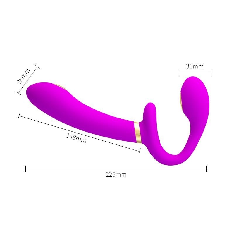 Thunderbird vibromasseur pour couples sans harnais avec télécommande