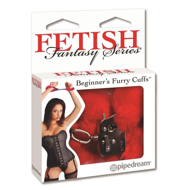 Fetish Fantaset Series menottes de Peluche pour débutants Couleur rouge