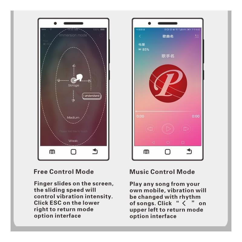 Nymph oeuf vibrant avec APP Movil
