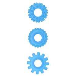 Lumino play Set 3 Anneaux pour pénis lumière bleu