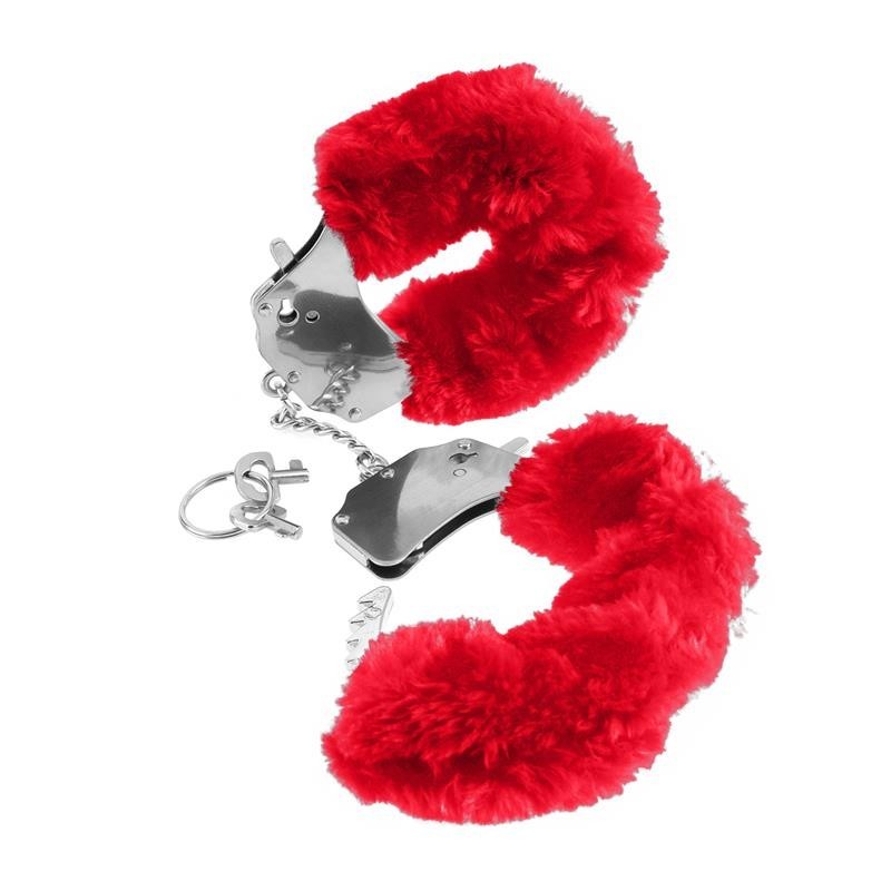 Fetish Fantaset Series menottes de Peluches Originales Couleur rouge