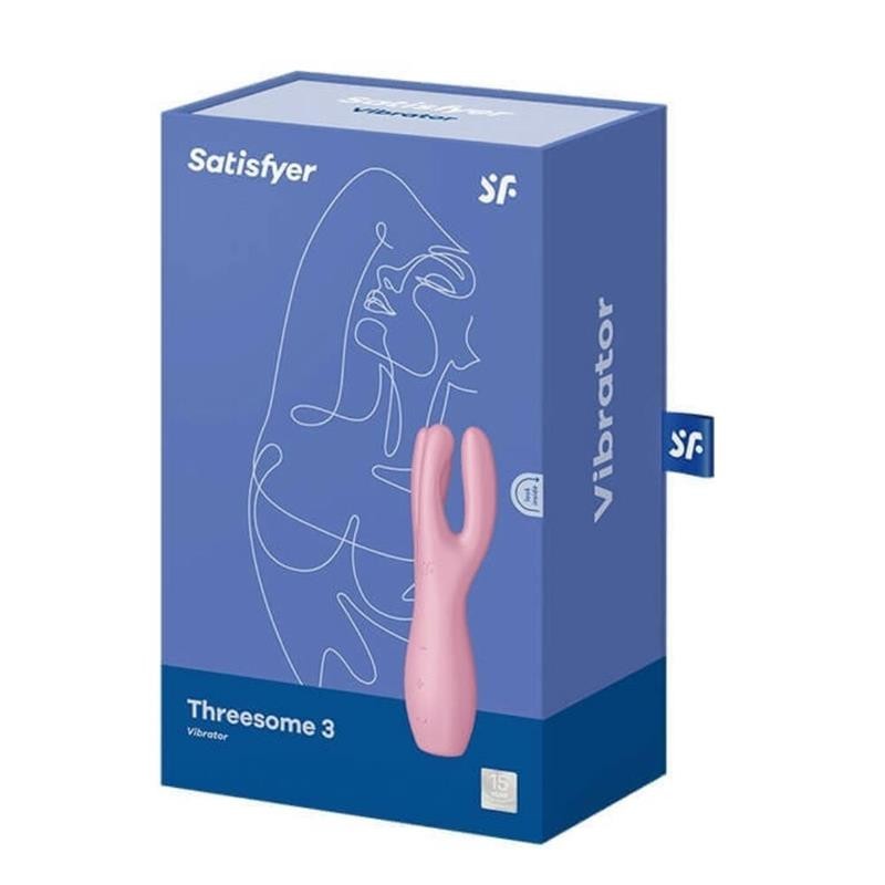 Trio 3 Lay-on Vibromasseur 3 Moteurs Rose