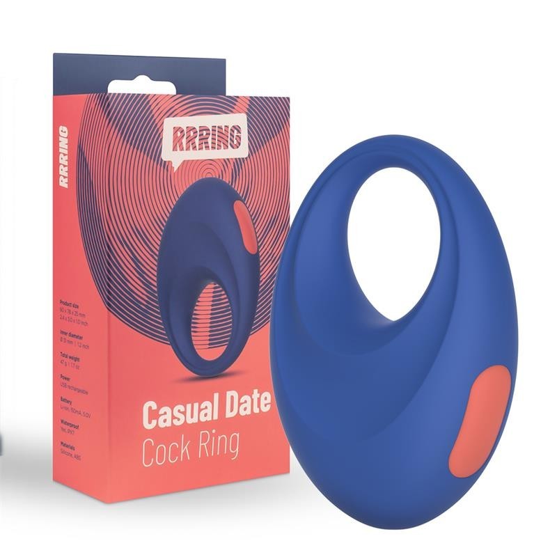 Bague décontractée à pénis vibrant USB silicone