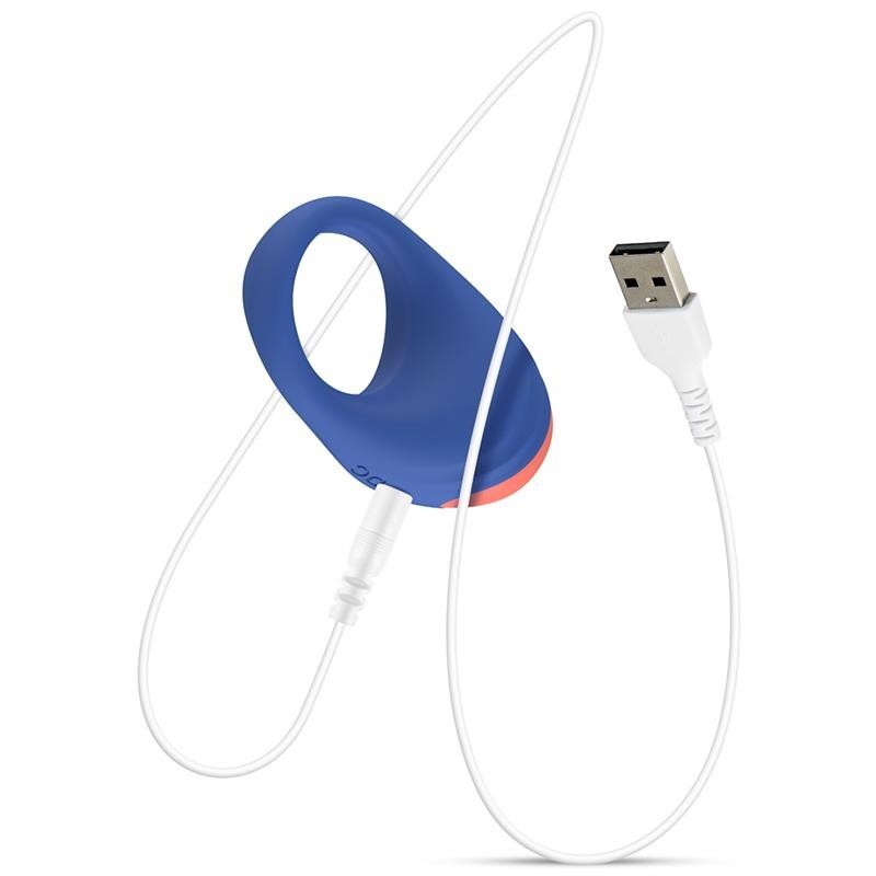 Rring Dinner Date Anneau à pénis vibrant USB Silicone