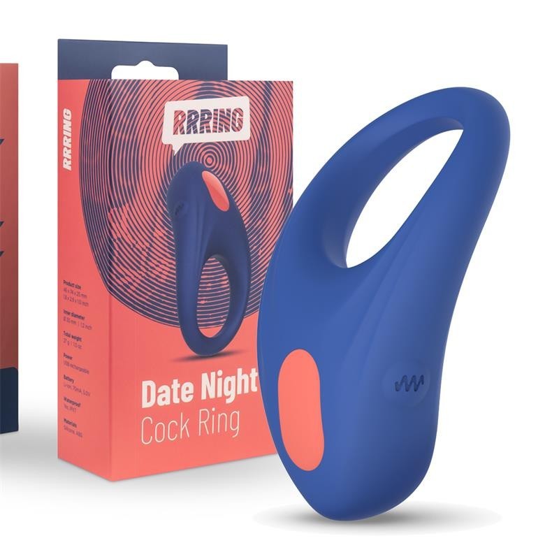 Rring Date Night Anneau à pénis vibrant USB silicone