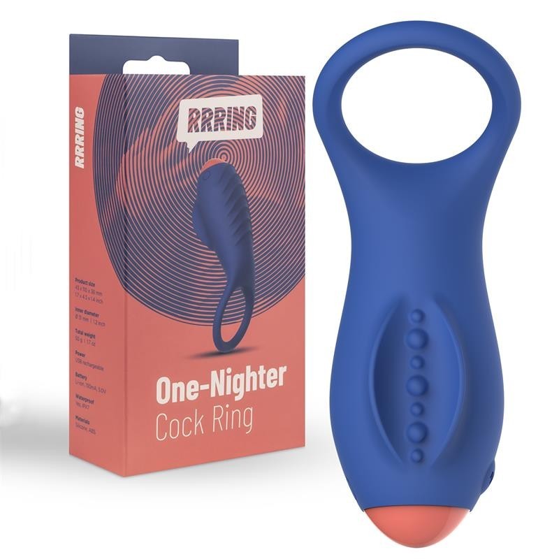 Anneau Rring One Nighter à pénis vibrant USB silicone
