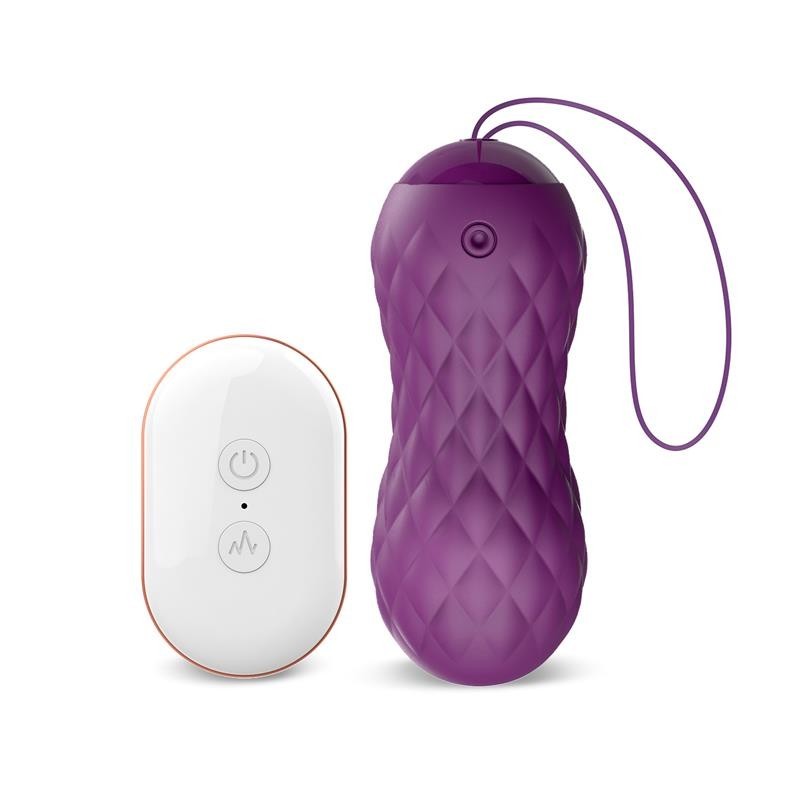 Nima oeuf vibrant avec mouvement Wave télécommande USB Silicone mauve
