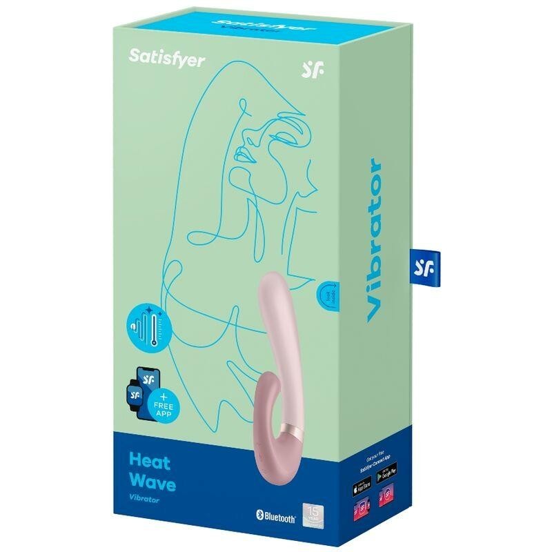 vibromasseur Heat Wave avec effet chaud Mauve avec APP