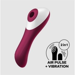 vibromasseur et aspirateur Dual Crush USB rouge